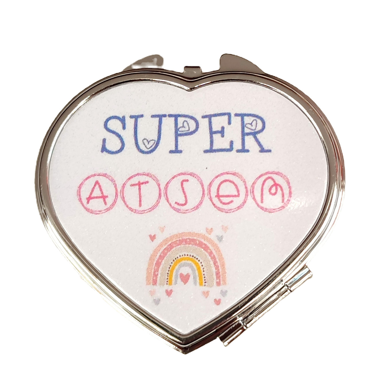 Miroir Coeur Merci ATSEM