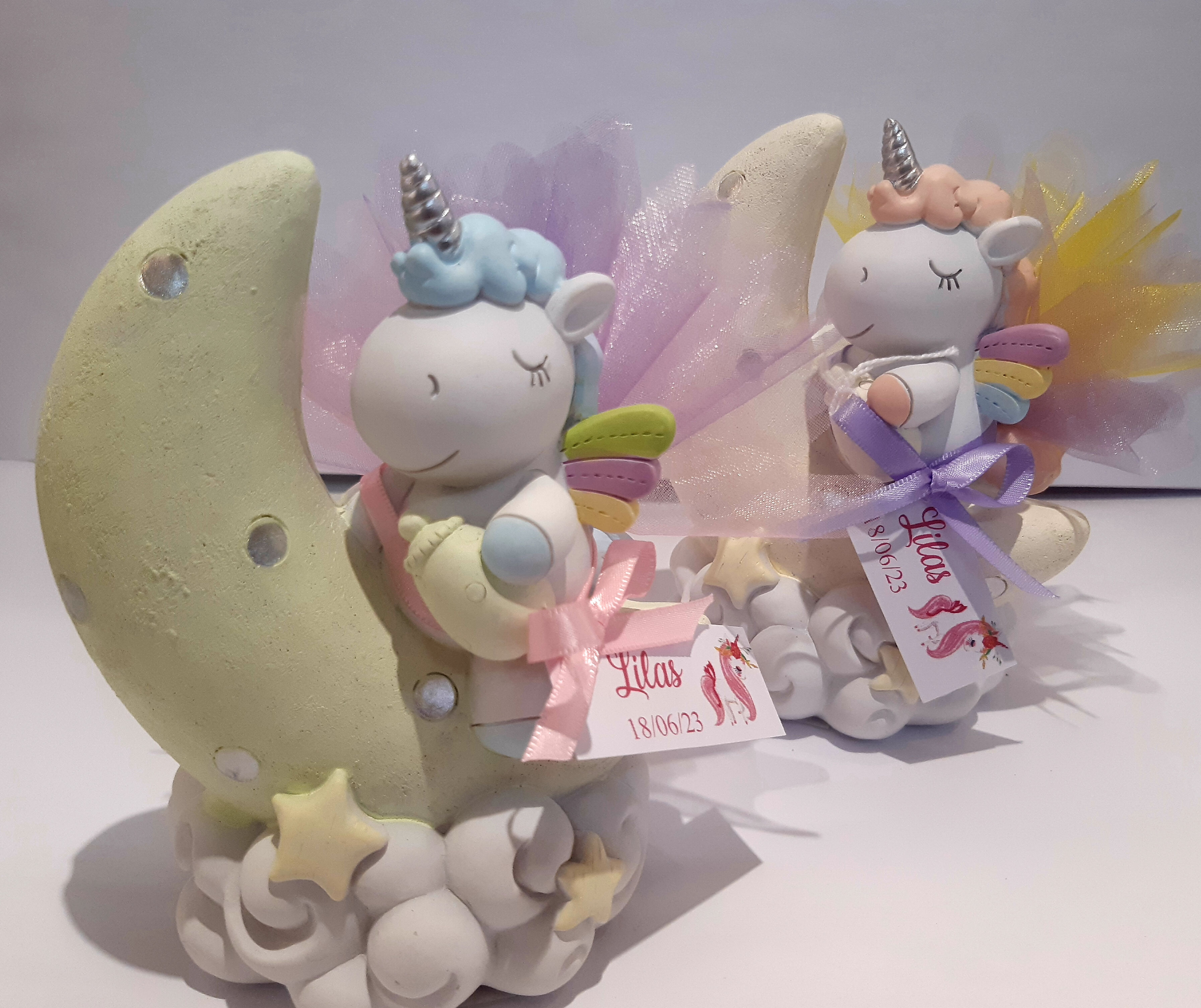 Tirelire licorne lune