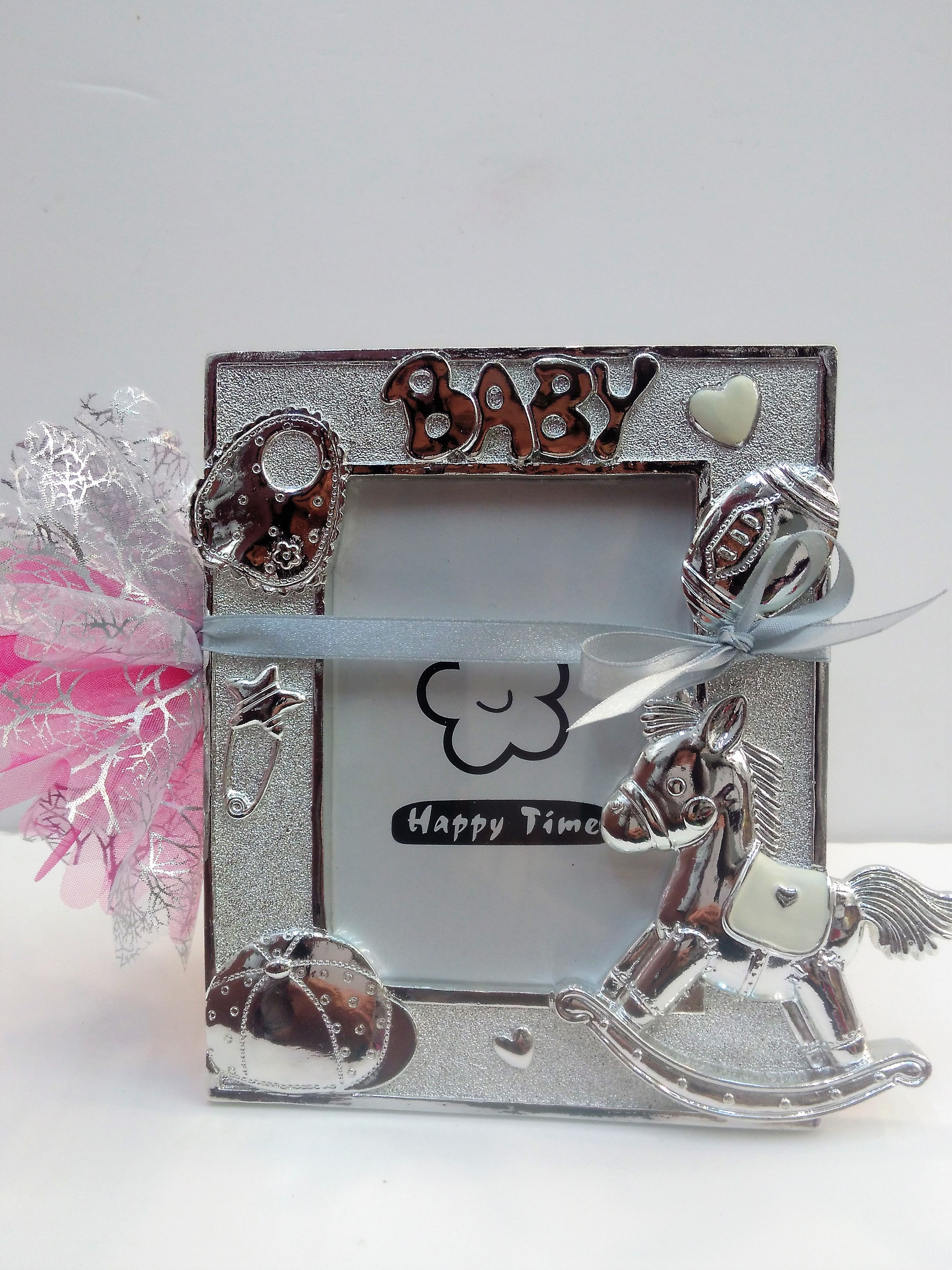 Cadre cheval argenté