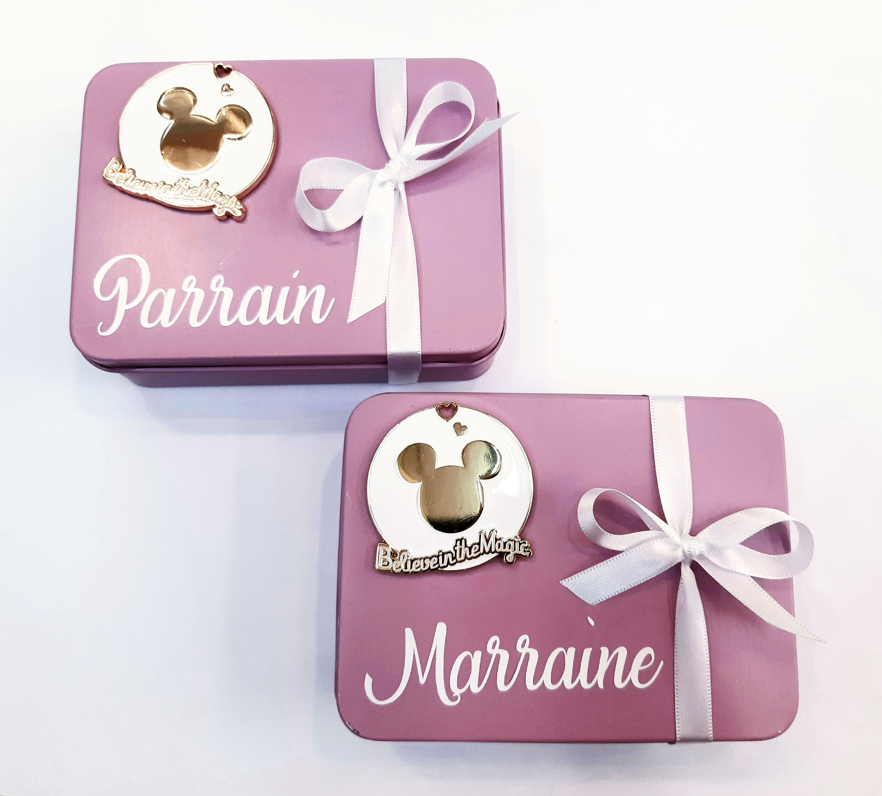 Grande Boite métal personnalisable avec aimant Disney