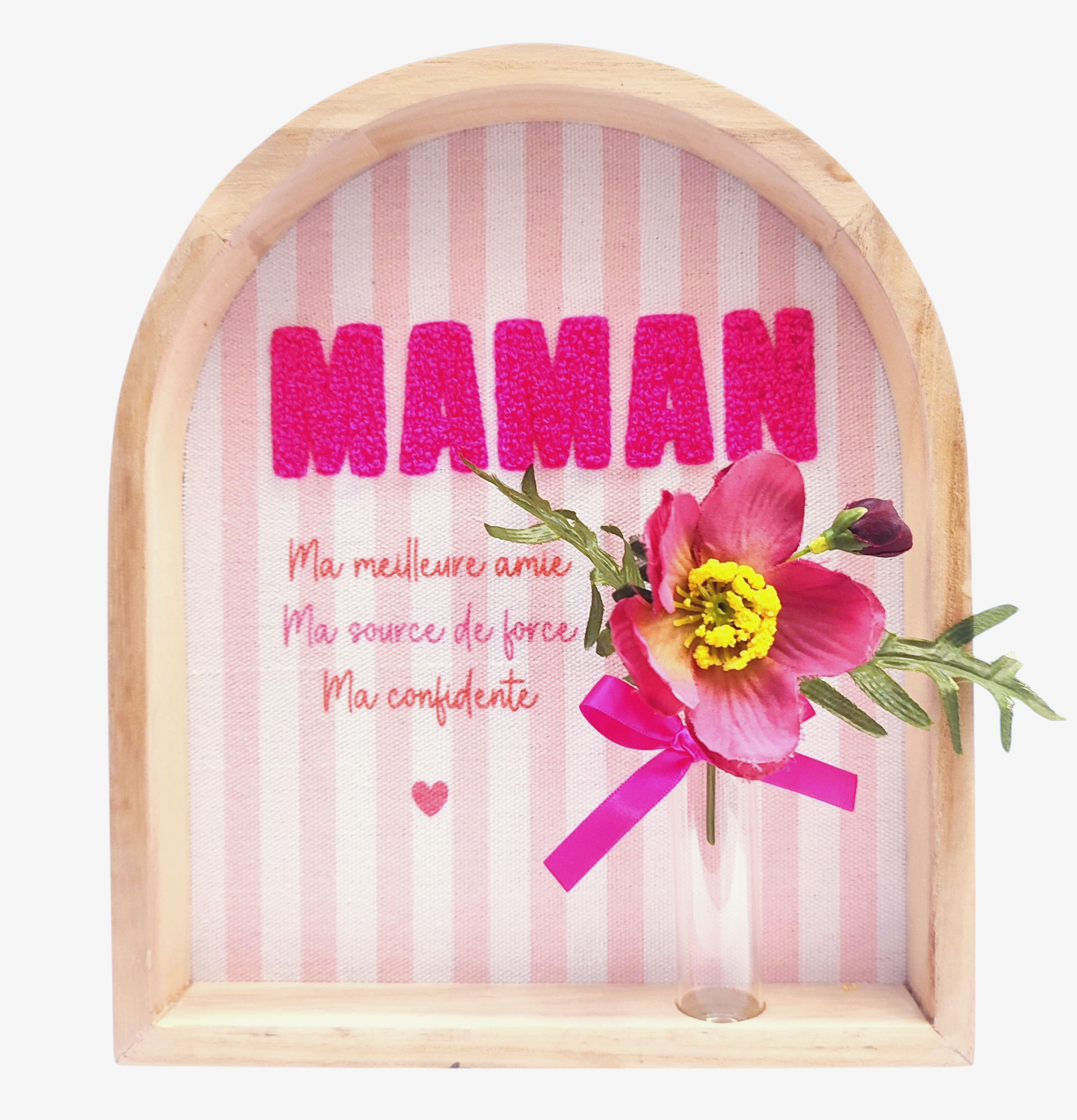 Cadre en bois poème Maman