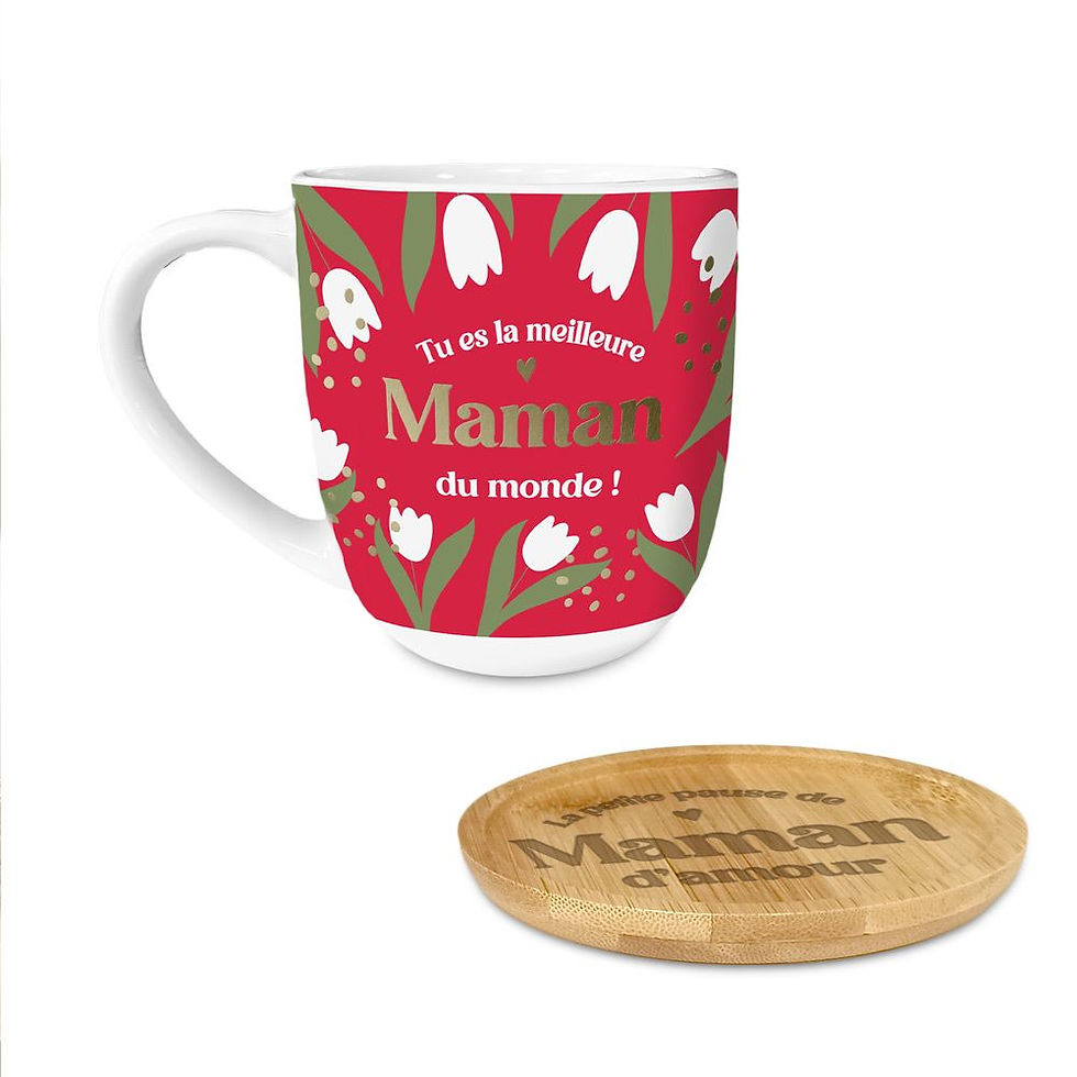 Miniature : Coffret Tasse + sous tasse MAMAN