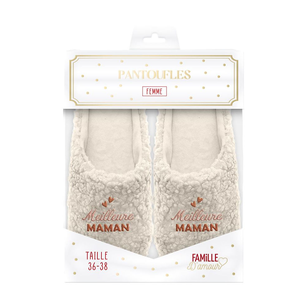 Miniature : Chaussons Maman Chérie moumoute