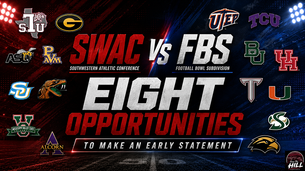 SWAC vs. FBS: Eight Opportunities to Make an Early Statement