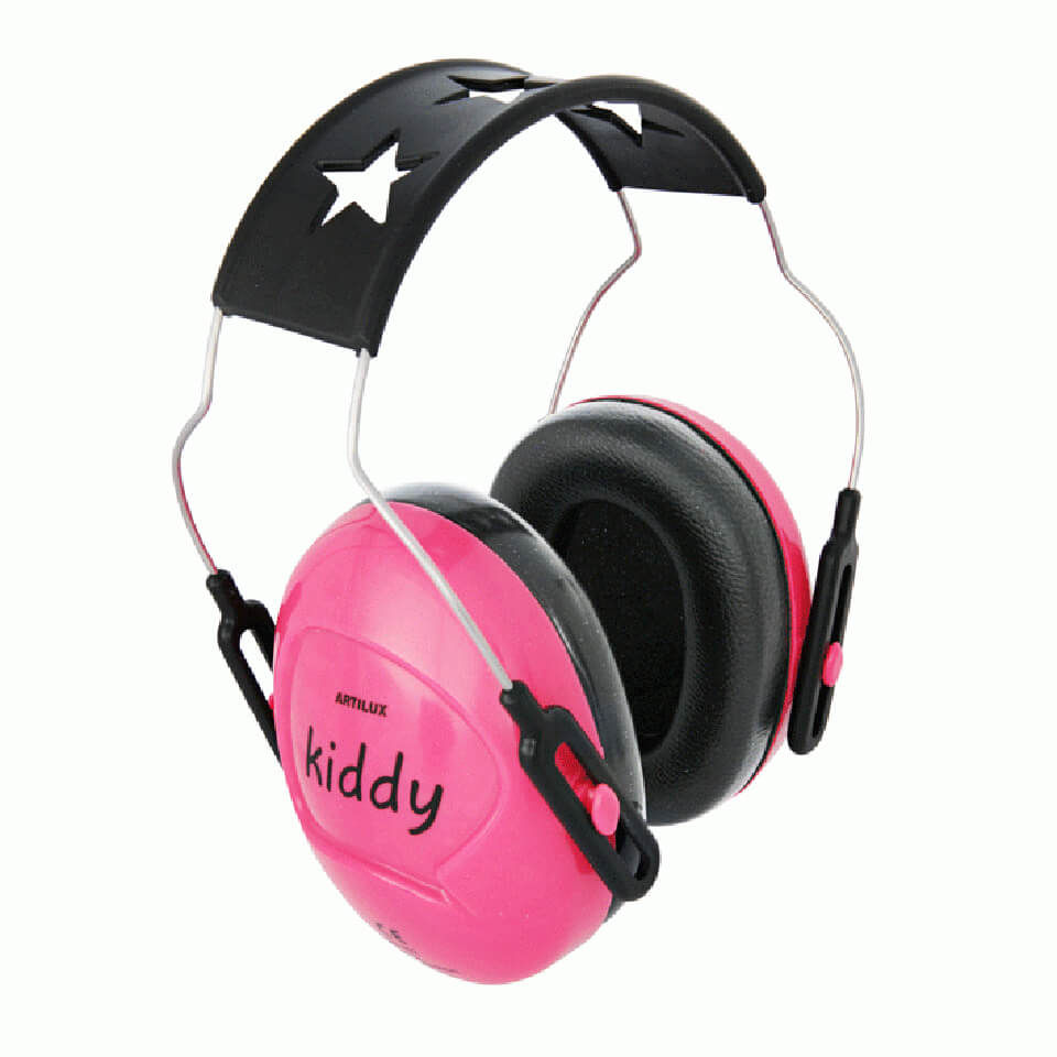 Miniaturbild: Auf dem Bild sieht man einen pinken Kapselgehörschutz.