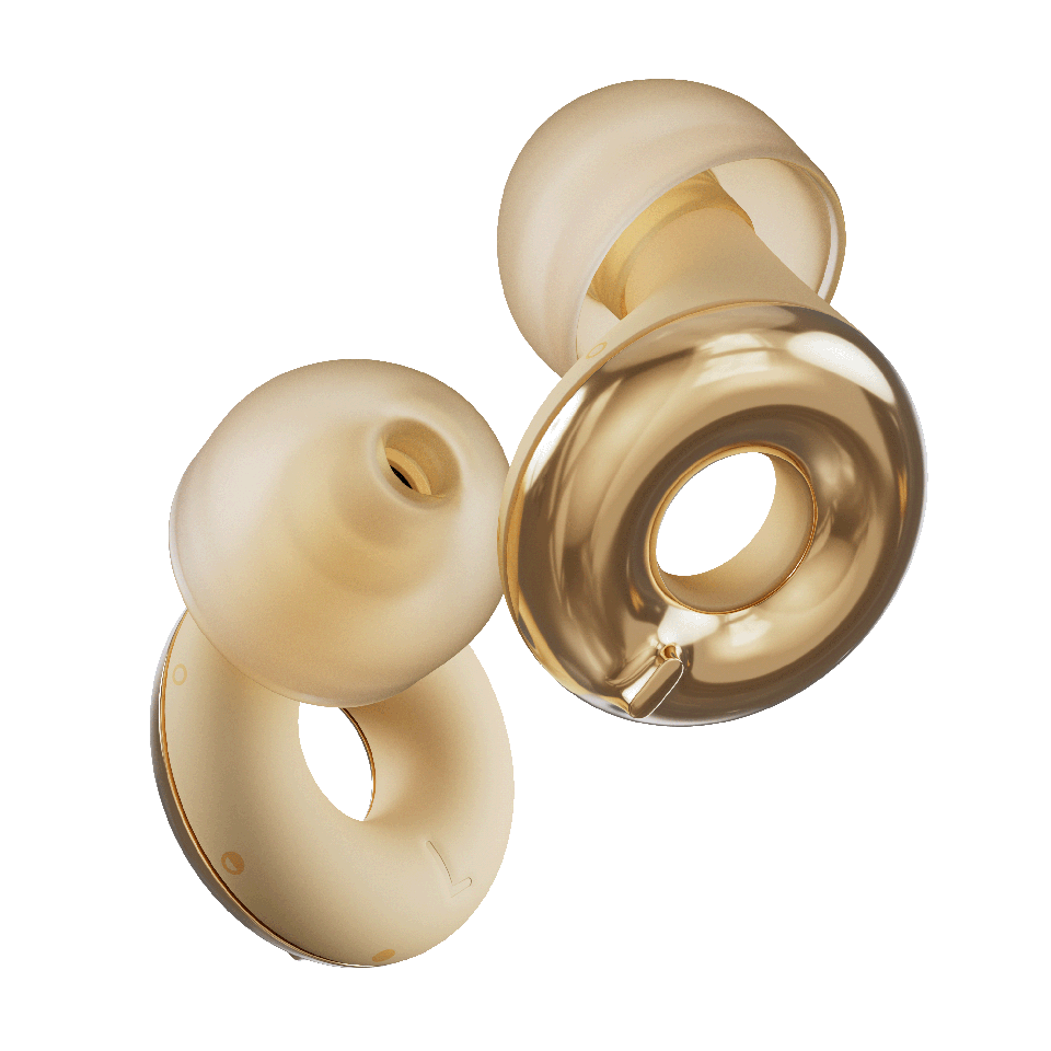 Miniature : Der Gehörschutz Loop Switch 2 in der Farbe gold.