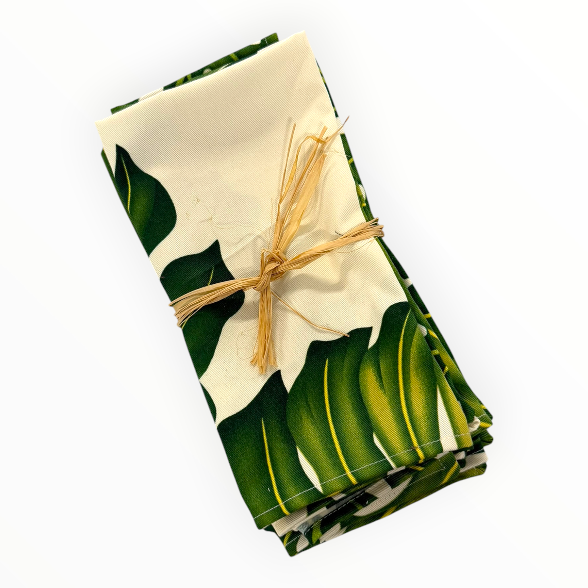 Monstera Set of 4 Cloth Napkins