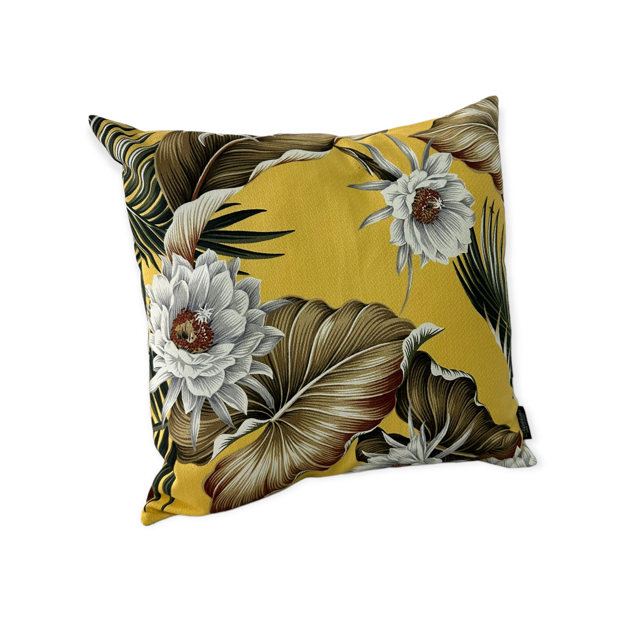 Night Blooming in Yellow Pillow Cover