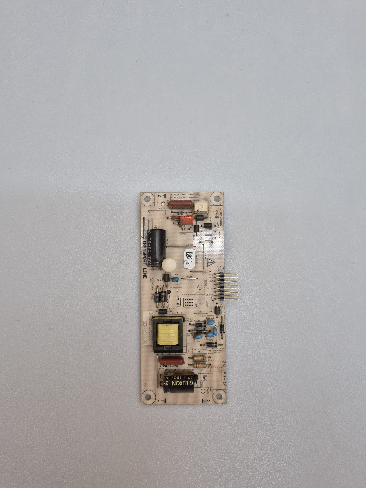 ZNL193-07, ZPW120 LED DRİVER, BEKO B43L 6532 4W2