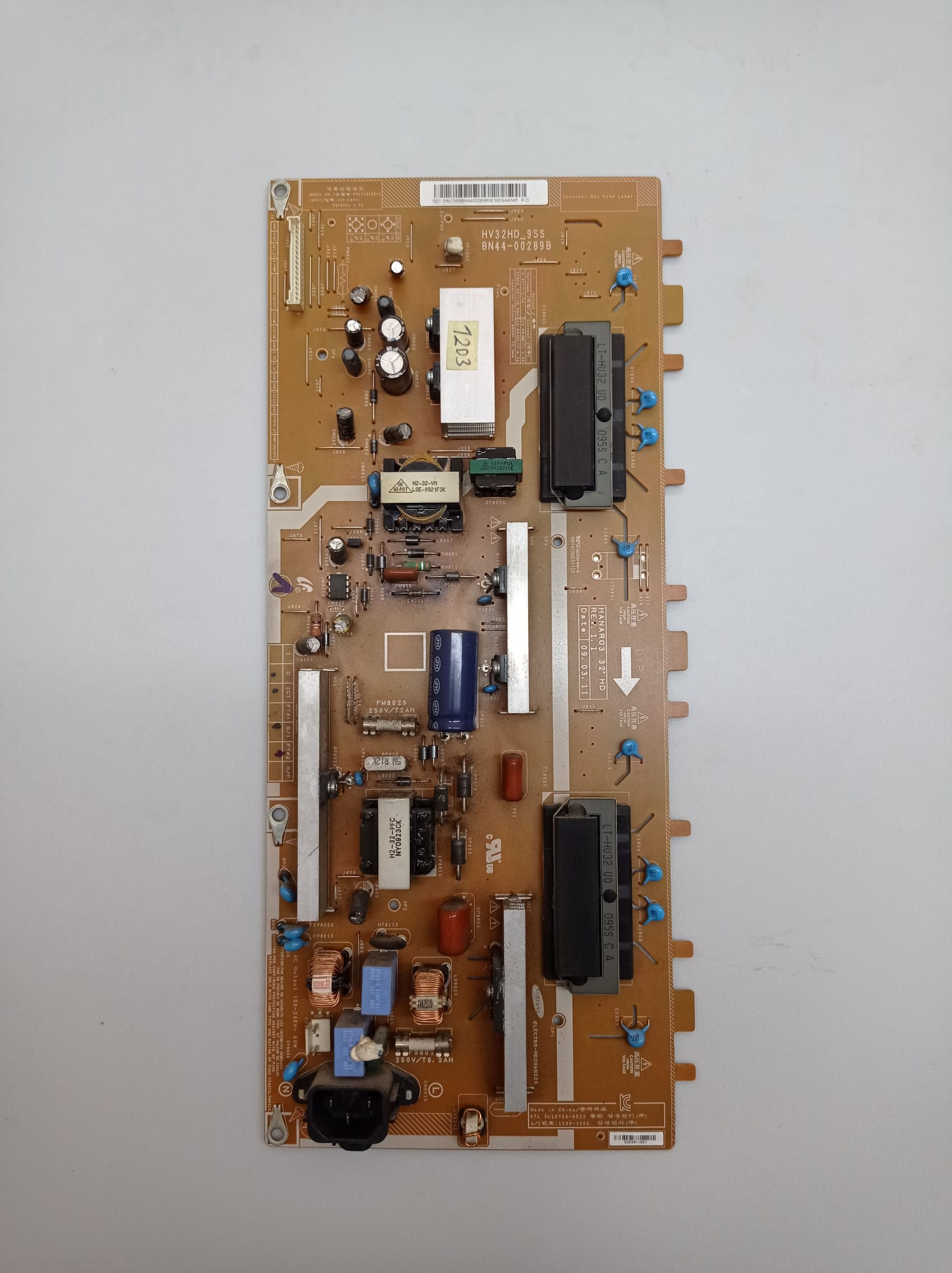BN44-00289B, HV32HD 9SS , LTF320AP06 ,SAMSUNG LE32B350F1W