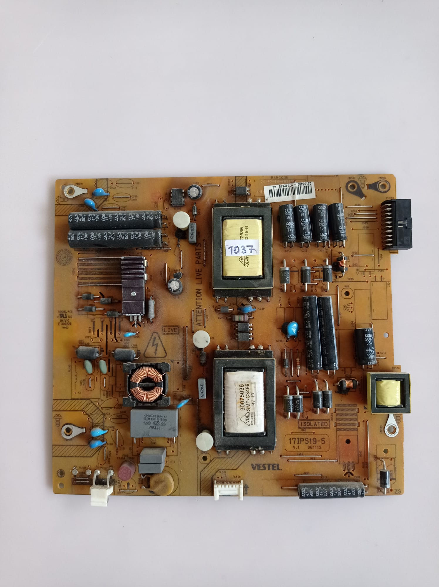 17IPS19-5, 23136400 POWER BOARD, VESTEL 42PF8175