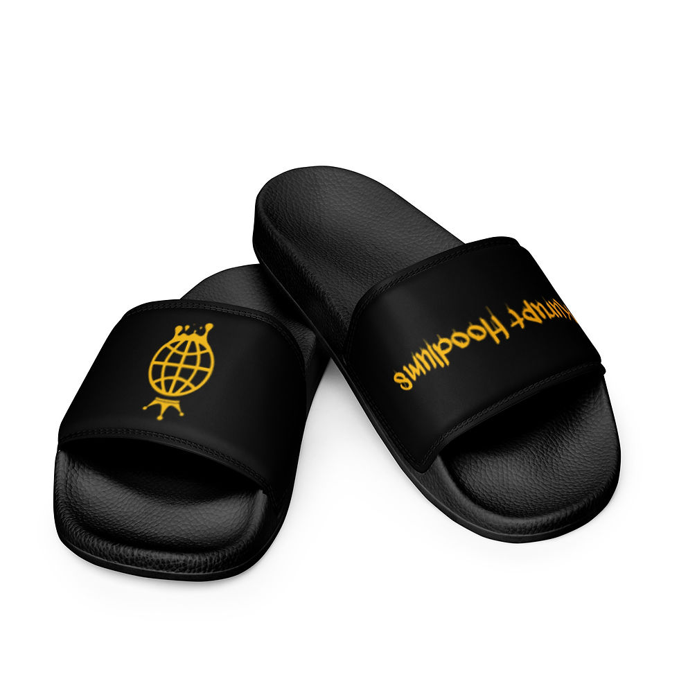 Kurupt Hoodlums Black Women's Slides
