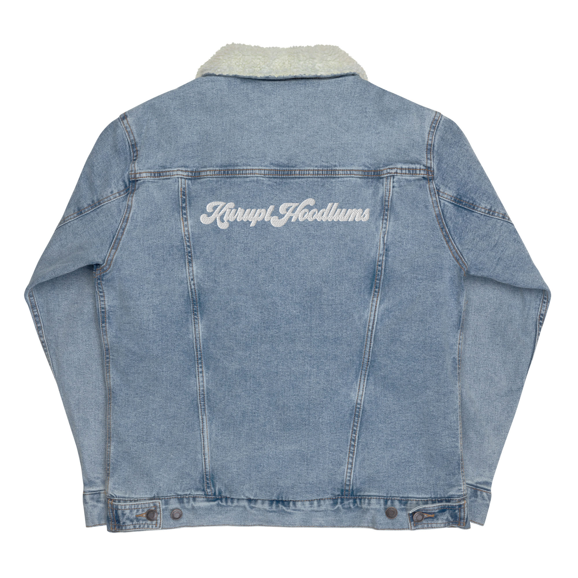 Blue Kurupt Hoodlums Unisex Denim Sherpa Jacket