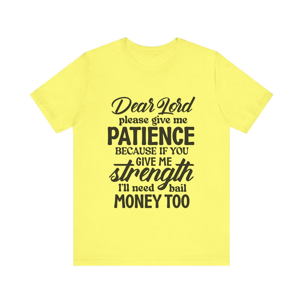 Thumbnail: a t-shirt with text on the front