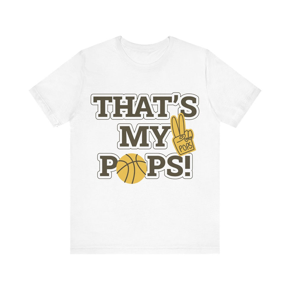 Thumbnail: T-shirt with Bold text on the front that reads "That's My Pops"