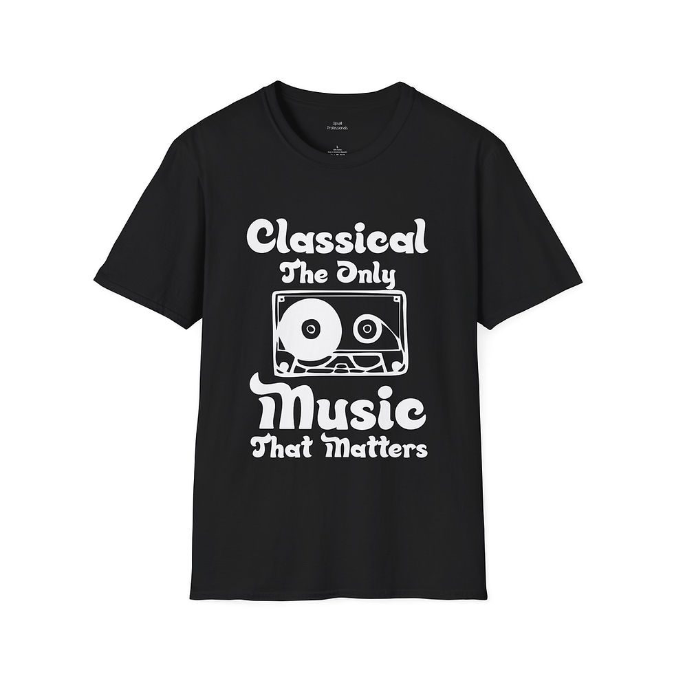 Thumbnail: a red t-shirt with the text "Classical Music" on the front