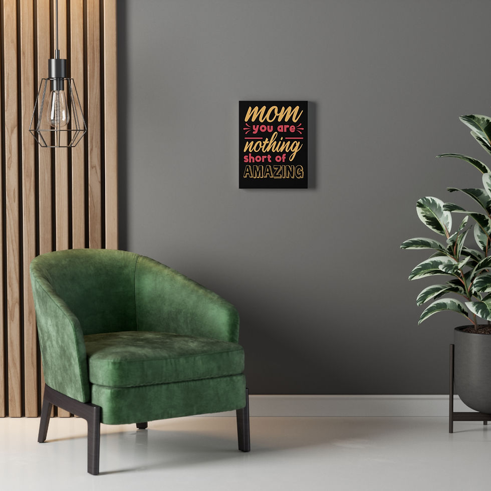 Thumbnail: Wall Art on Canvas with the words "Mom you are nothing short of amazing"