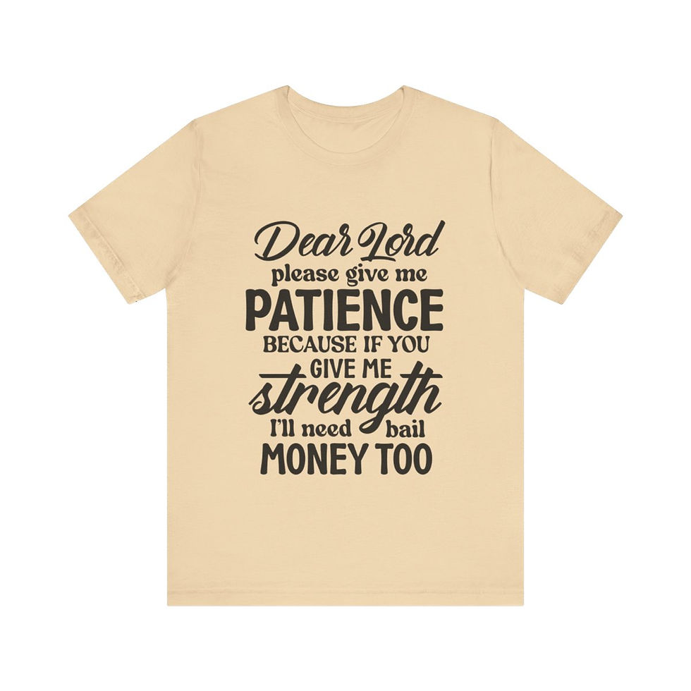 Thumbnail: a t-shirt with text on the front