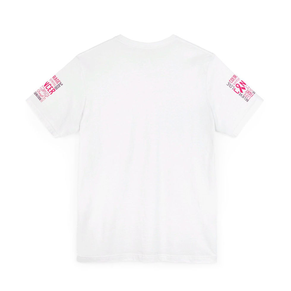Thumbnail: A t-shirt with a fist punching through the words "Crush Cancer"