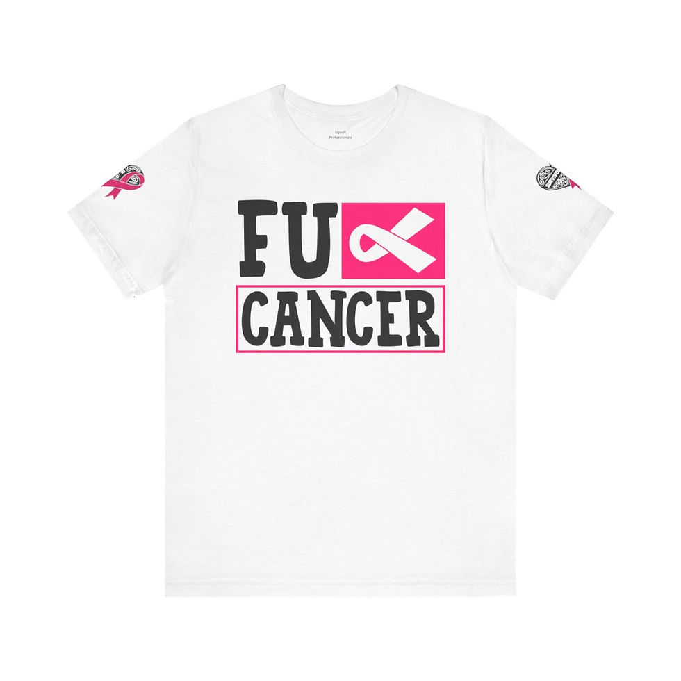Thumbnail: A t-shirt with text on the front that reads "F U Cancer"