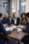 ROSE Consulting team providing strategic litigation advisory support to attorneys in an office setting
