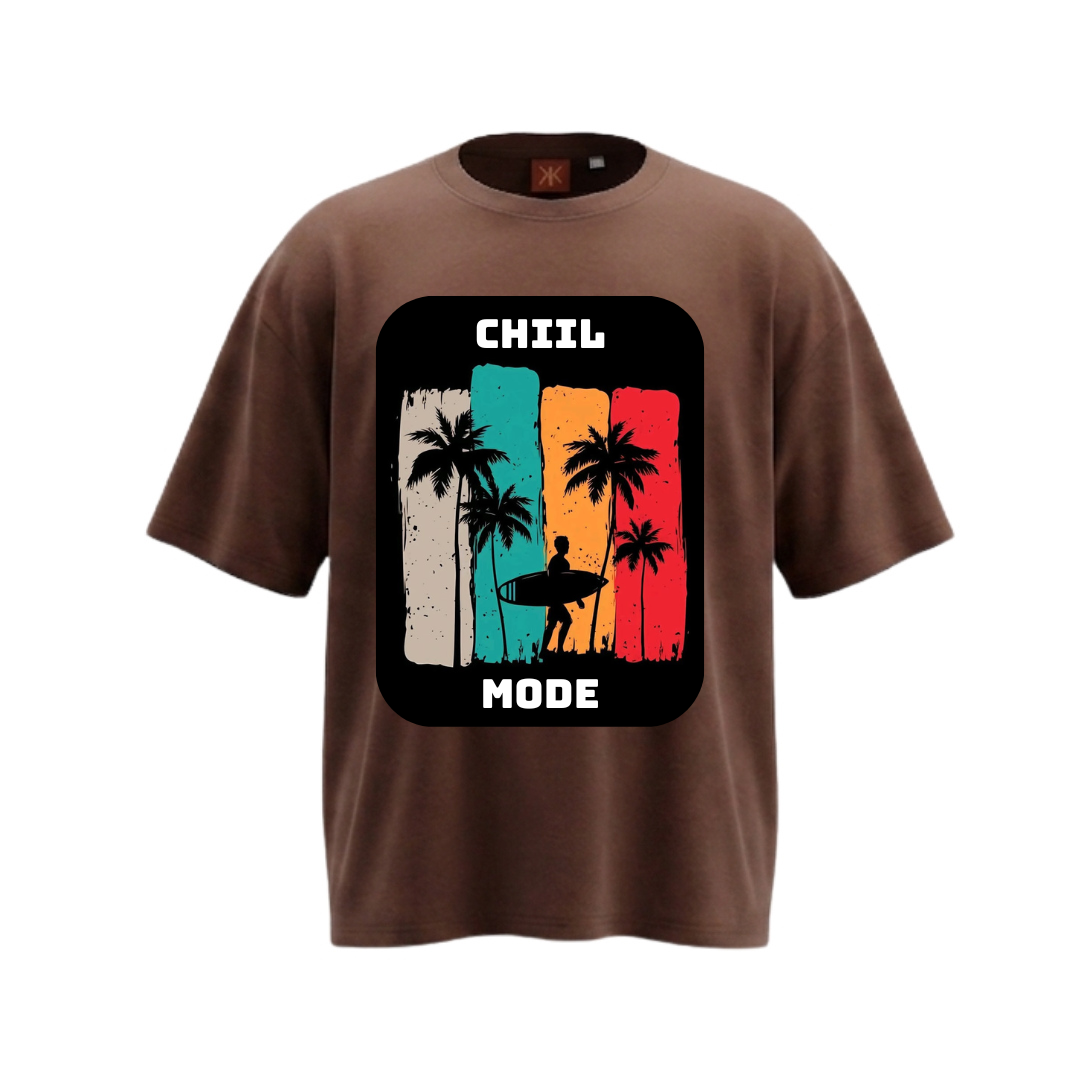 PRINTED JERSY 100% COTTON OVERSIZE T- SHIRT