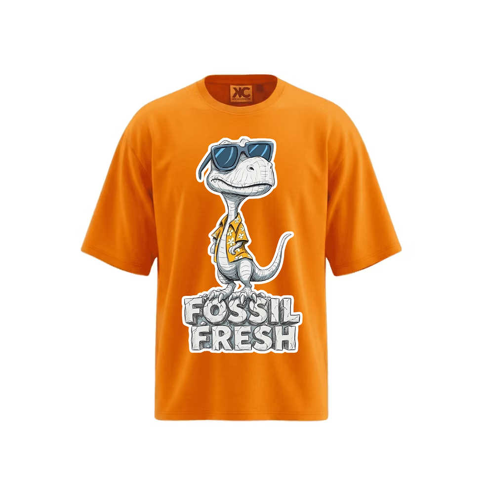 Thumbnail: PRINTED JERSY 100% COTTON OVERSIZE T- SHIRT
