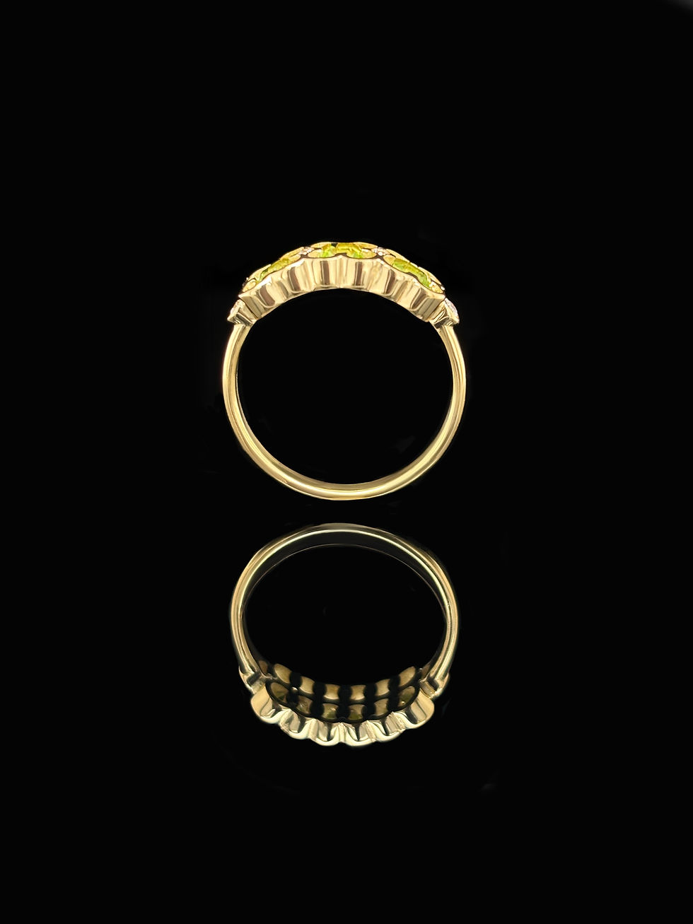 Thumbnail: Peridot clover ring