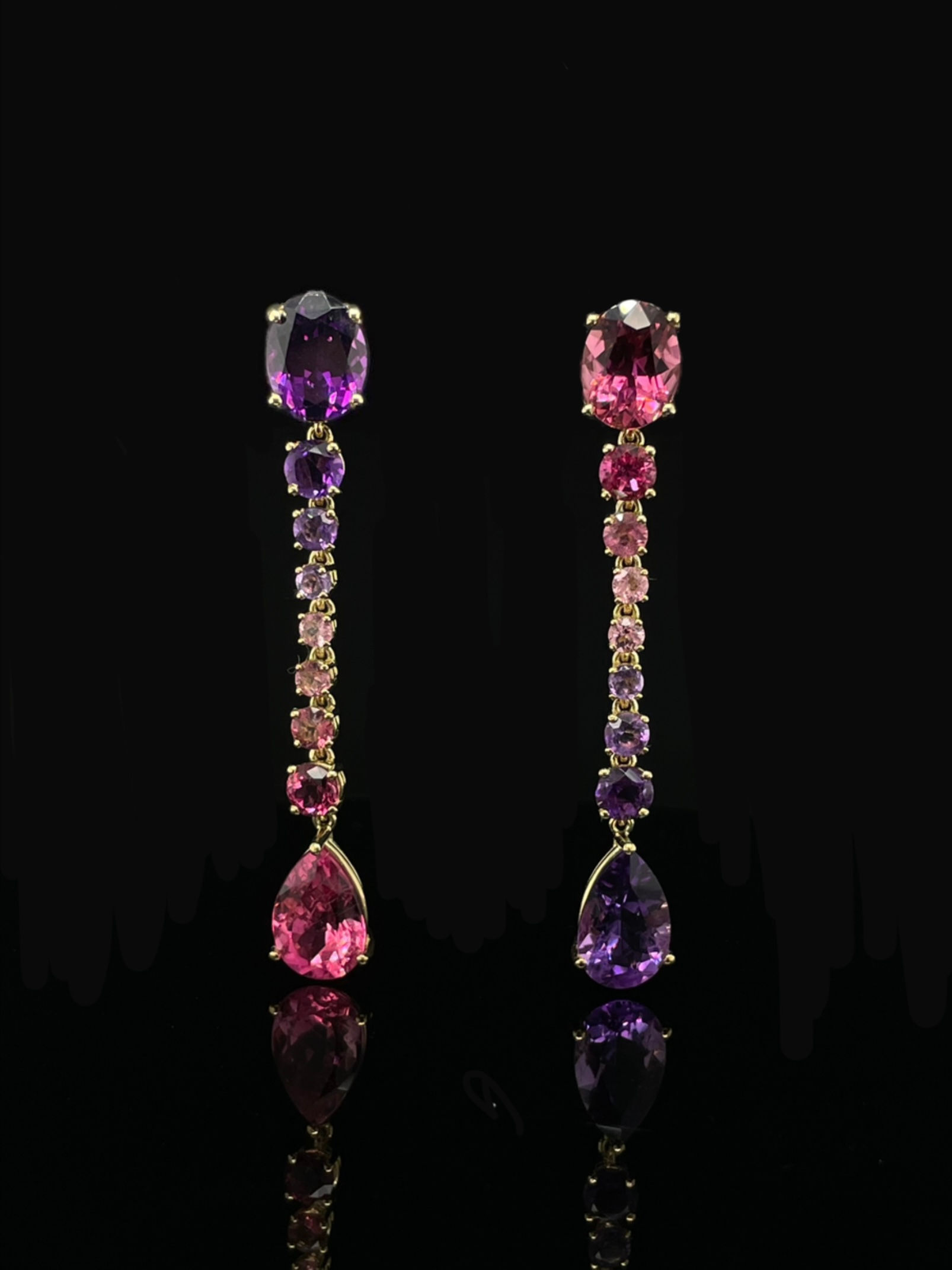 Empress gin sour cocktail earrings