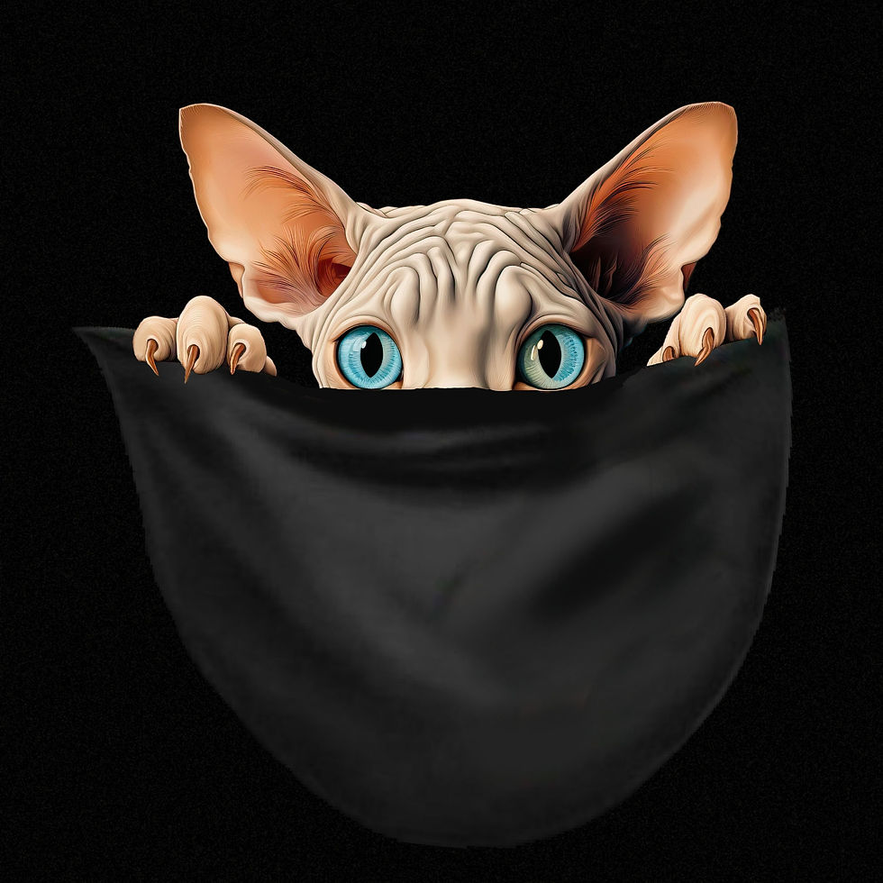 Closeup Design Sphynx Cat