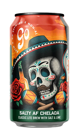Go Brewing Salty Lime AF Chelada Non Alcoholic Brew