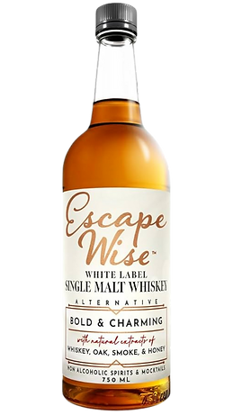 Escape Wise White Label Single Malt Whiskey Alternative