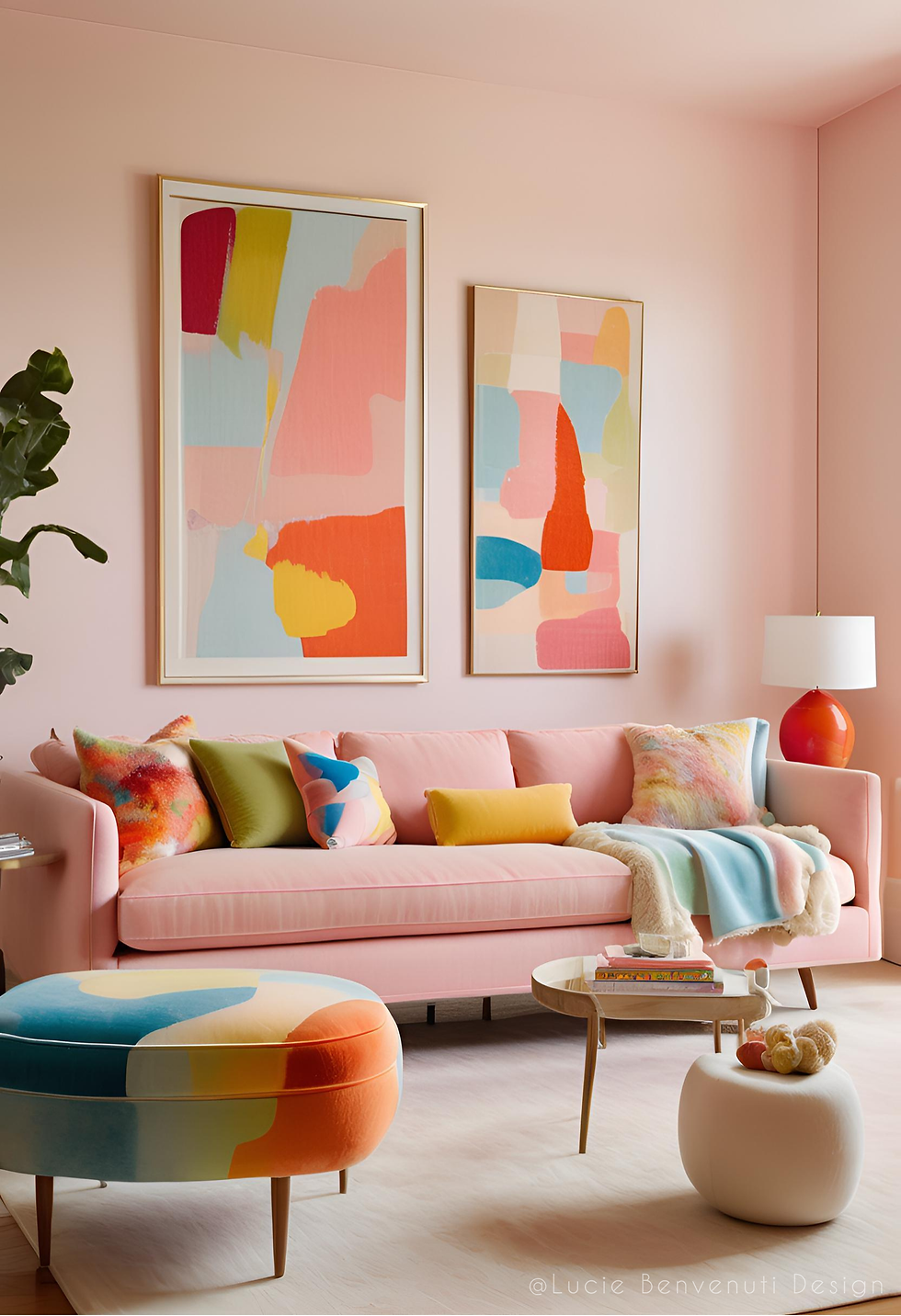 12 associations de couleurs pour adopter un salon rose