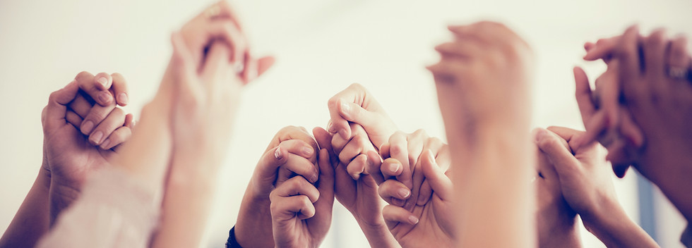 Hands joined together