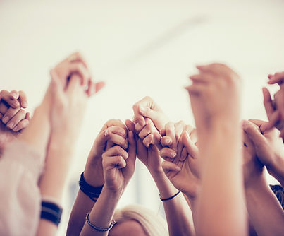 Hands Raised Together