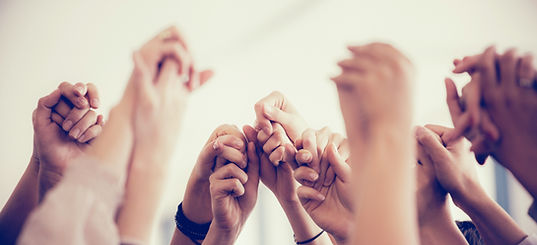 Hands joined together