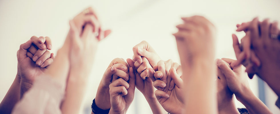 Hands Raised Together