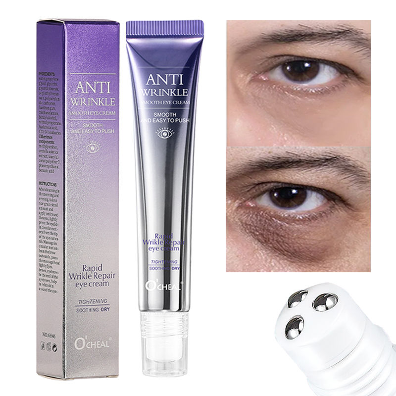 O'CHEAL Anti Wrinkle Anti Dark Circle Eye Cream Roller Massager Moisturizing Eye