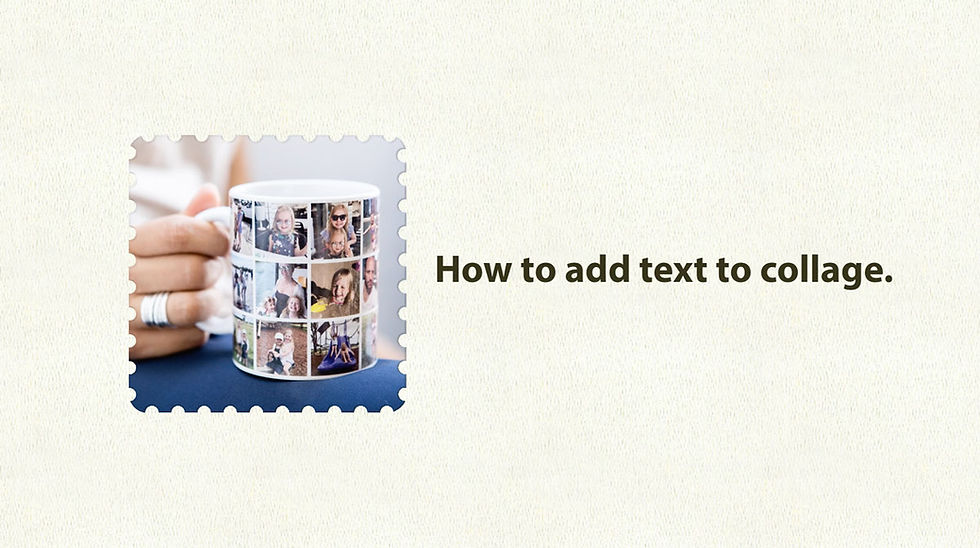 Adding Text to a Collage Product