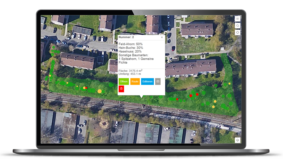 EineStadt BaumApp am Pc