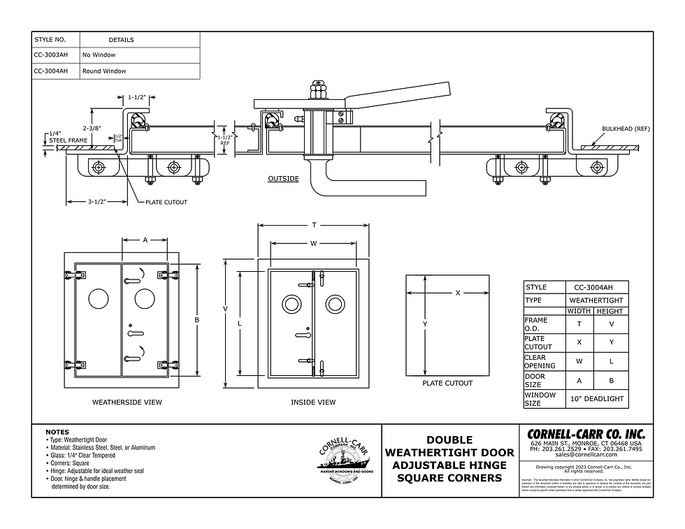 Thumbnail: CC-3003AH - Flat Panel Weatherside View