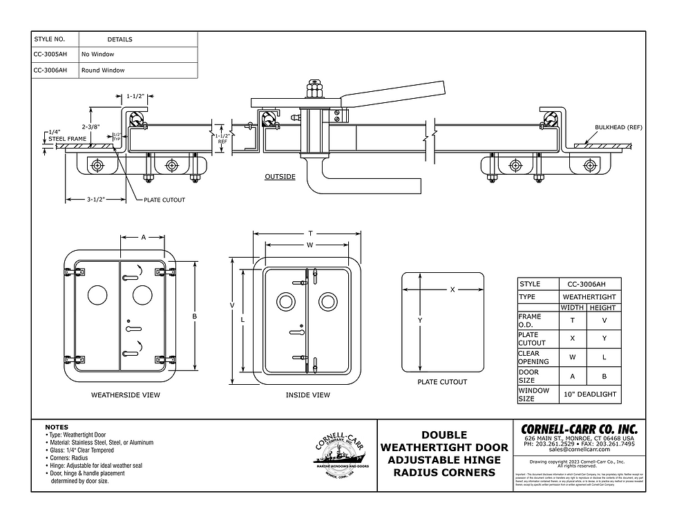Thumbnail: CC-3006AH - Round Lite Weatherside View
