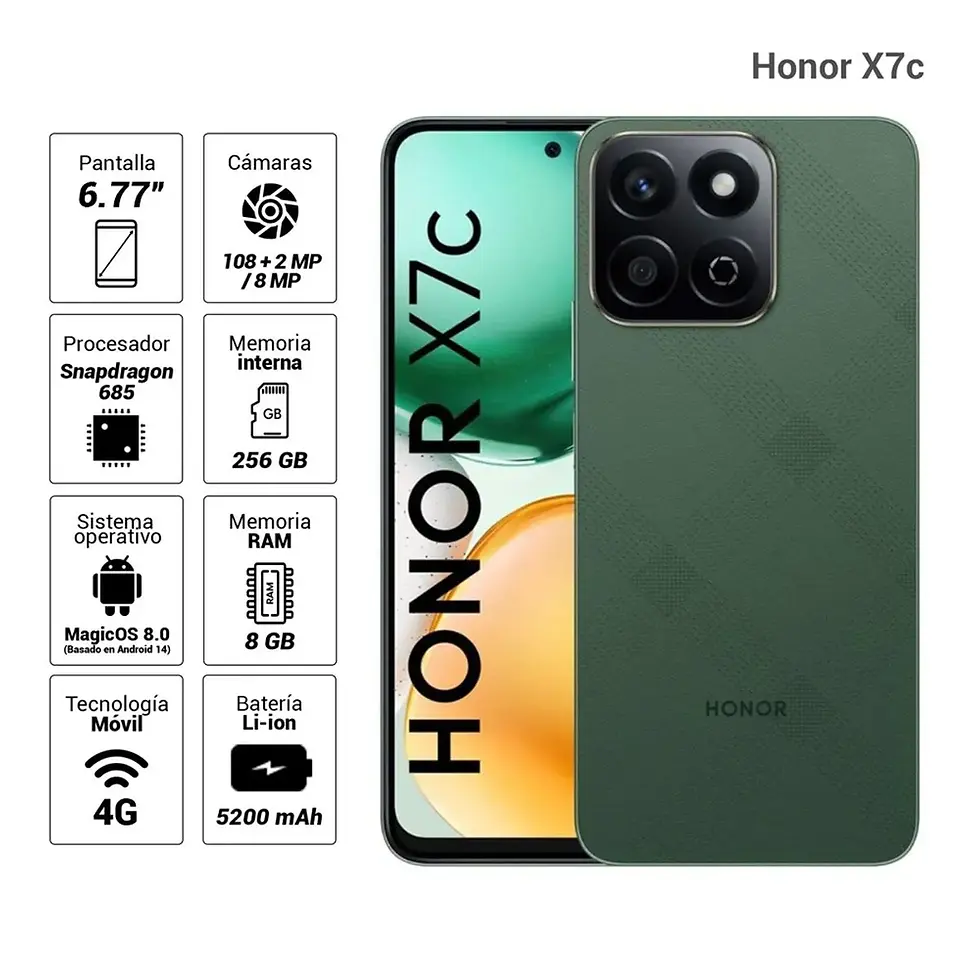 Miniatura: HONOR X7C 256 GB