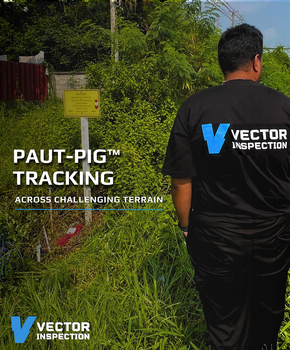 PAUT PIG™ tracking operations across remote terrain during a long-distance pipeline inspection project.