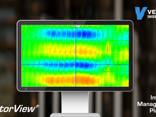 Vector-View™ integrity management platform displaying phased array inline inspection data and anomaly reporting.