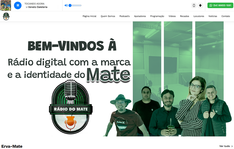 Site Rádio do Mate