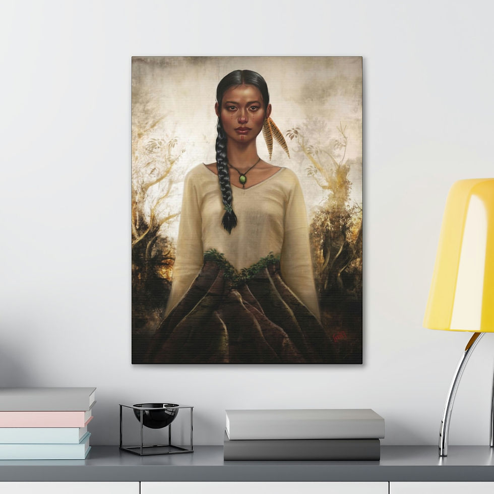 Thumbnail: "Forest Guardian" by Kait Matthews Canvas Gallery Wrap