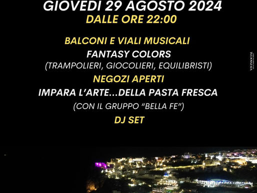 PESCHICI SI RIACCENDE CON LA “NOTTE BIANCA”