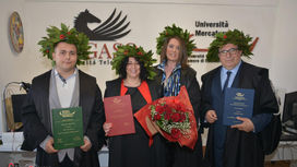 I primi quattro laureati a Peschici alla Pegaso-Mercatorum