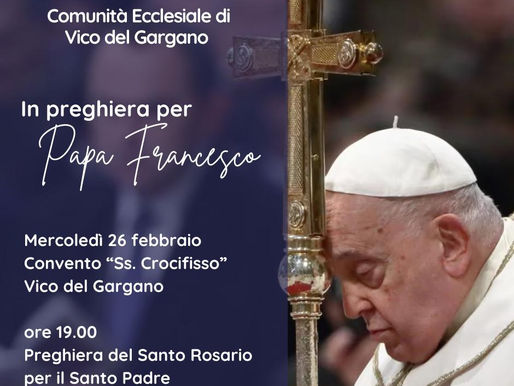 IN PREGHIERA PER PAPA FRANCESCO